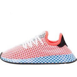Adidas Originals DEERUPT RUNNER J Tenisówki i Trampki solar red/bluebird. Czerwone trampki męskie adidas Originals, ze skóry. Za 449,00 zł.