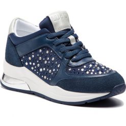 Sneakersy LIU JO - Karlie 12 B19007 TX003 Navy S1105. Niebieskie półbuty damskie Liu Jo, z zamszu. Za 739,00 zł.