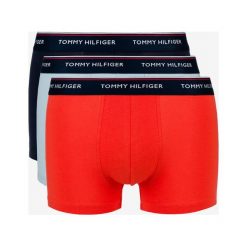 Tommy Hilfiger 3-pack Bokserki Niebieski Czerwony. Czerwone bokserki męskie TOMMY HILFIGER, bez wzorów, z elastanu. Za 188,95 zł.