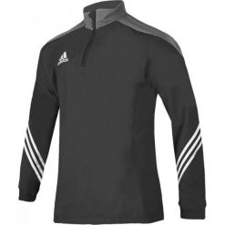 Bluzy męskie: Adidas Bluza męska Sereno 14 czarno-szara r. S (F49725)