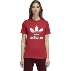 KOSZULKA ADIDAS TREFOIL (34). Koszulki damskie Adidas, bez wzorów, bez kołnierzyka. W wyprzedaży za 109,99 zł.
