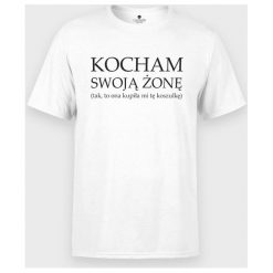 Koszulka Żona kupiła. T-shirty chłopięce MegaKoszulki, bez wzorów, z bawełny, bez rękawów. Za 44,90 zł.
