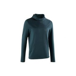 Koszulka do biegania długi rękaw RUN DRY+ męska. Czarne koszulki męskie KALENJI, xl, bez wzorów, z elastanu, z kapturem, z długim rękawem, długie, do biegania. Za 79,99 zł.