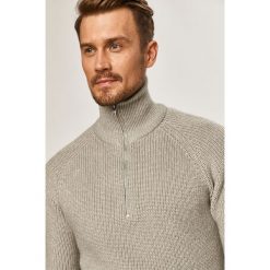 Premium by Jack&Jones - Sweter. Szare swetry męskie Premium by Jack&Jones, s, bez wzorów, z poliesteru, bez kołnierzyka, bez kaptura. Za 259,90 zł.