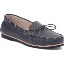 Mokasyny SERGIO BARDI - Candiolo SS127313518LK 807. Niebieskie mokasyny damskie Sergio Bardi, na co dzień, bez wzorów, ze skóry, bez obcasa, na płaskiej podeszwie, bez zapięcia. W wyprzedaży za 169,00 zł.