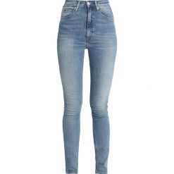 Calvin Klein Jeans CKJ 010 HIGH RISE SKINNY Jeans Skinny Fit potrero. Niebieskie jeansy damskie relaxed fit Calvin Klein Jeans, z bawełny. Za 449,00 zł.