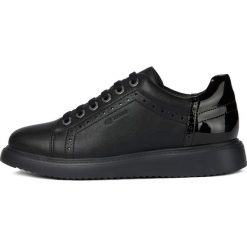Geox tenisówki damskie Thymar D944BA 05402 38.0 czarne. Czarne trampki i tenisówki damskie Geox, bez wzorów, ze skóry, na sznurówki. Za 349,00 zł.