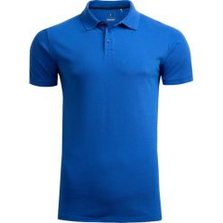 Koszulka polo męska TSM602 - kobalt - Outhorn. Niebieskie koszulki męskie Outhorn, m, bez wzorów, z bawełny, bez rękawów. W wyprzedaży za 49,99 zł.