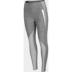 Legginsy treningowe damskie SPDF601 - chłodny jasny szary melanż - Outhorn. Szare spodnie damskie Outhorn, bez wzorów, na fitness i siłownię. Za 99,99 zł.
