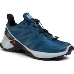 Buty SALOMON - Supercross 409303 28 W0 Poseidon/Pearl Blue/Black. Niebieskie buty sportowe męskie Salomon, z tworzywa sztucznego, bez zapięcia, do biegania. W wyprzedaży za 339,00 zł.