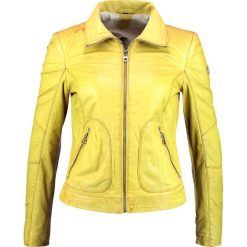 Gipsy CAILIN LASV Kurtka skórzana acid yellow. Żółte kurtki damskie marki Gipsy, s, z materiału. W wyprzedaży za 493,35 zł.