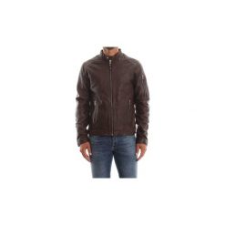 Kurtki skórzane Jack Jones 12142612 RICHARD. Pomarańczowe kurtki męskie Jack & Jones, xl, bez wzorów, bez kaptura. Za 669,07 zł.