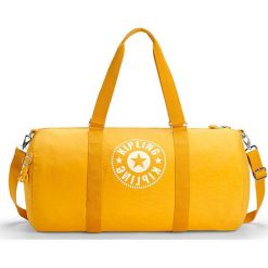 Torebka "Onalo L" w kolorze żółtym - 52 x 27 x 27 cm. Żółte torebki klasyczne damskie Kipling, w paski, z materiału, na ramię, z breloczkiem. W wyprzedaży za 139,95 zł.