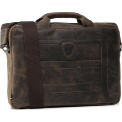 Torba na laptopa STRELLSON - Hunter 4010002639 Dark Brown 702. Pomarańczowe torby męskie skórzane Strellson, bez wzorów, ze skóry. Za 819,00 zł.