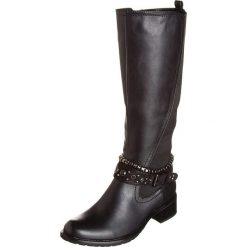 Buty zimowe damskie: Kozaki w kolorze czarnym