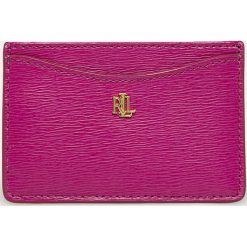 Lauren Ralph Lauren - Portfel skórzany. Różowe portfele damskie Lauren Ralph Lauren, bez wzorów, z poliesteru. Za 249,90 zł.