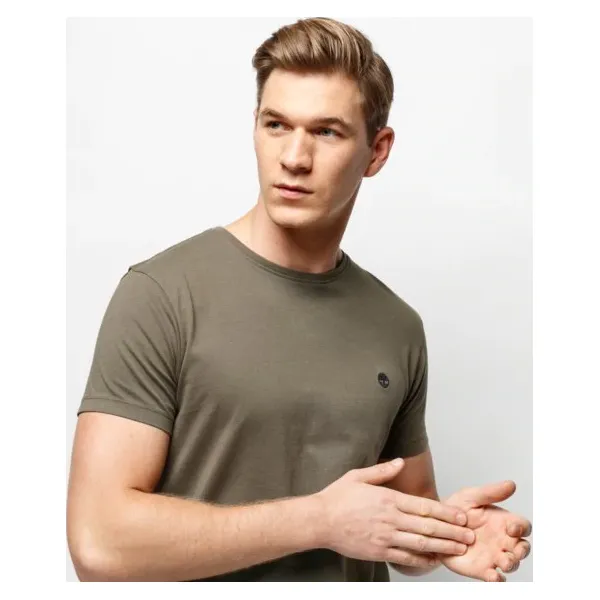 Timberland Koszulka Ss Dunstan River Crew Tee , zielony, rozmiar M. Zielone koszulki męskie Timberland, m, bez wzorów, z bawełny, z okrągłym kołnierzem, bez rękawów. W wyprzedaży za 95,99 zł.