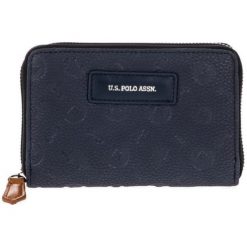 U.S. Polo Assn. Portfel Damski Bluewater Ciemnoniebieski. Czarne portfele damskie U.S. Polo Assn., bez wzorów. Za 189,00 zł.