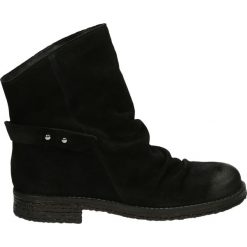 Botki - B356 SER BLAC. Czarne botki damskie marki Venezia, ze skóry. Za 399,00 zł.