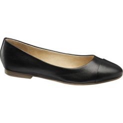 Baleriny damskie 5th Avenue czarne. Czarne baleriny damskie marki 5th Avenue, z gumy, na obcasie. Za 139,90 zł.