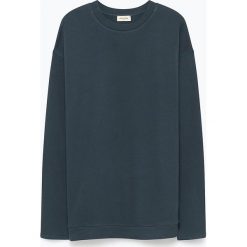 Bluza "Kinibay" w kolorze granatowym. Niebieskie bluzy męskie American Vintage, s, bez wzorów, z bawełny, z okrągłym kołnierzem, bez rękawów, bez kaptura. W wyprzedaży za 128,95 zł.