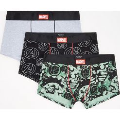 Bokserki Marvel 3 pack - Czarny. Czarne bokserki męskie Reserved, z motywem z bajki. Za 59,99 zł.