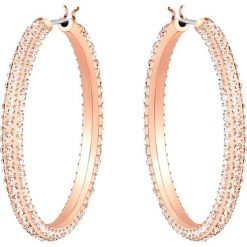 Pozłacane kolczyki z kryształami Swarovski. Żółte kolczyki damskie Swarovski, z kryształem, złote. W wyprzedaży za 299,95 zł.