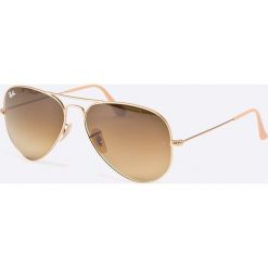 Ray-Ban - Okulary Aviator Large Metal. Żółte okulary przeciwsłoneczne męskie marki Ray-Ban. W wyprzedaży za 479,90 zł.