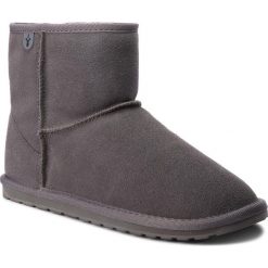 Buty EMU AUSTRALIA - Wallaby Mini Teens T10103 Charcoal. Szare kozaki damskie EMU Australia, z wełny, przed kolano, na wysokim obcasie, bez zapięcia. Za 309,00 zł.