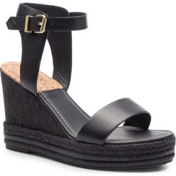 Espadryle GANT - San Diego 18561320 Black G00. Czarne espadryle damskie GANT, ze skóry. W wyprzedaży za 299,00 zł.