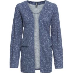 Żakiet ze sznurowaniem bonprix indygo. Niebieskie żakiety damskie bonprix, bez wzorów. Za 89,99 zł.