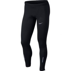 Spodnie biegowe męskie NIKE M SHIELD TECH TIGHT / 859270-010. Czarne spodenki i szorty męskie Nike, m, bez wzorów, z elastanu, do biegania, dri-fit (nike). Za 299,00 zł.
