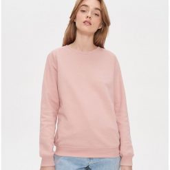 Bluza z bawełny organicznej - Różowy. Różowe bluzy damskie House, s, bez wzorów, z bawełny, bez kołnierzyka, bez rękawów, bez kaptura. Za 79,99 zł.