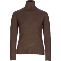 Sweter w kolorze ciemnobrązowym. Pomarańczowe swetry damskie Cachemire Closet, m, bez wzorów, z wełny, bez rękawów, bez kaptura. W wyprzedaży za 154,95 zł.
