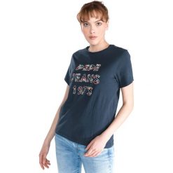 Pepe Jeans Marnie Koszulka Niebieski. Niebieskie koszulki damskie Pepe Jeans, xs, z aplikacjami, z bawełny, bez kołnierzyka, z krótkim rękawem. Za 180,95 zł.
