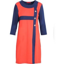 Granatowo-Czerwona Sukienka Since You're Gone. Czerwone sukienki Born2be, na jesień, xl, midi, oversize. Za 49,99 zł.
