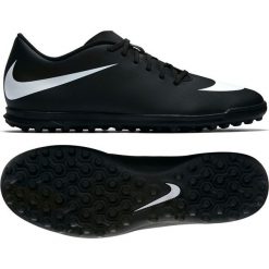 Buty piłkarskie Nike BravataX Ii Tf M 844437-001. Czarne buty sportowe męskie Nike, z gumy, na sznurówki, do piłki nożnej. W wyprzedaży za 229,00 zł.