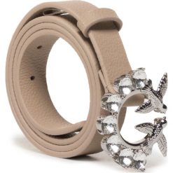 Pasek Damski PINKO - Berry Small Jewel 1 Belt PE 20 PLTT 1P21QL Y65Z Beige C60. Brązowe paski damskie Pinko, w paski, ze skóry. Za 539,00 zł.