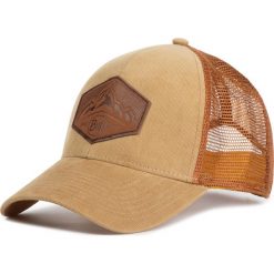 Czapka z daszkiem BUFF - Trucker Cap Karnel 119543.315.10.00 Brindle. Pomarańczowe czapki męskie Buff, bez wzorów, z elastanu. Za 129,00 zł.