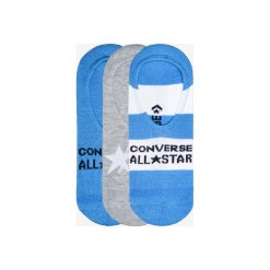 Converse 3-pack Skarpetki Niebieski Szary. Szare skarpetki męskie Converse, bez wzorów, z elastanu. Za 51,95 zł.