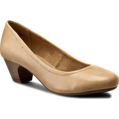 Półbuty CLARA BARSON - W17SS528-1 Beżowy. Brązowe półbuty damskie Clara Barson, bez wzorów, ze skóry ekologicznej, bez obcasa, na obcasie, bez zapięcia. W wyprzedaży za 39,99 zł.