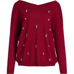 Sweter Liu Jo M69005 MA36A. Czerwone swetry damskie Liu Jo, xs, bez wzorów, z wiskozy, klasyczne, bez rękawów, bez kaptura. W wyprzedaży za 369,00 zł.