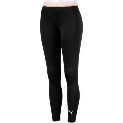 Puma Leginsy Damskie Soft Sports Leggings Black Peach Bu M. Pomarańczowe spodnie damskie Puma, m, bez wzorów, ze skóry, na fitness i siłownię. Za 169,00 zł.