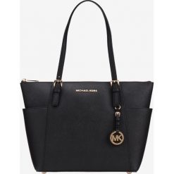 Michael Kors Jet Set Medium Torebka Czarny. Czarne torebki klasyczne damskie Michael Kors, bez wzorów, ze skóry, bez dodatków. Za 1110,95 zł.