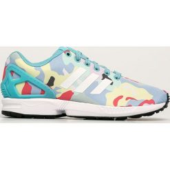 Adidas Originals - Buty ZX Flux. Niebieskie buty sportowe damskie adidas Originals, bez wzorów, z gumy, sportowe. W wyprzedaży za 269,90 zł.