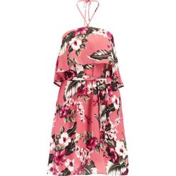 Sukienki: Missguided FLORAL HALTERNECK Sukienka letnia pink