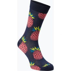 Happy Socks - Skarpety męskie, niebieski. Niebieskie skarpetki męskie marki Happy Socks, bez wzorów, z bawełny. Za 39,95 zł.