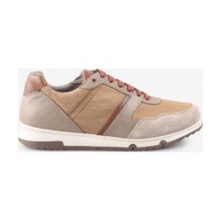 Geox Wilmer Tenisówki Brązowy. Pomarańczowe trampki męskie Geox, bez wzorów, ze skóry, bez zapięcia. Za 378,95 zł.