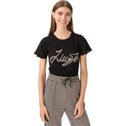 Liu Jo Koszulka Czarny. Czarne koszulki damskie Liu Jo, m, z aplikacjami, z elastanu, bez kołnierzyka. Za 574,95 zł.