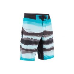 Spodenki surfing długie SBS 500 Paint Block męskie. Czarne koszulki męskie marki OLAIAN, s, bez wzorów, z poliesteru, sportowe, na fitness i siłownię. Za 79,99 zł.